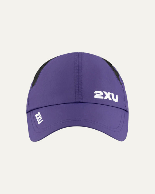 2XU Unisex's Run Cap - Future Dusk/White