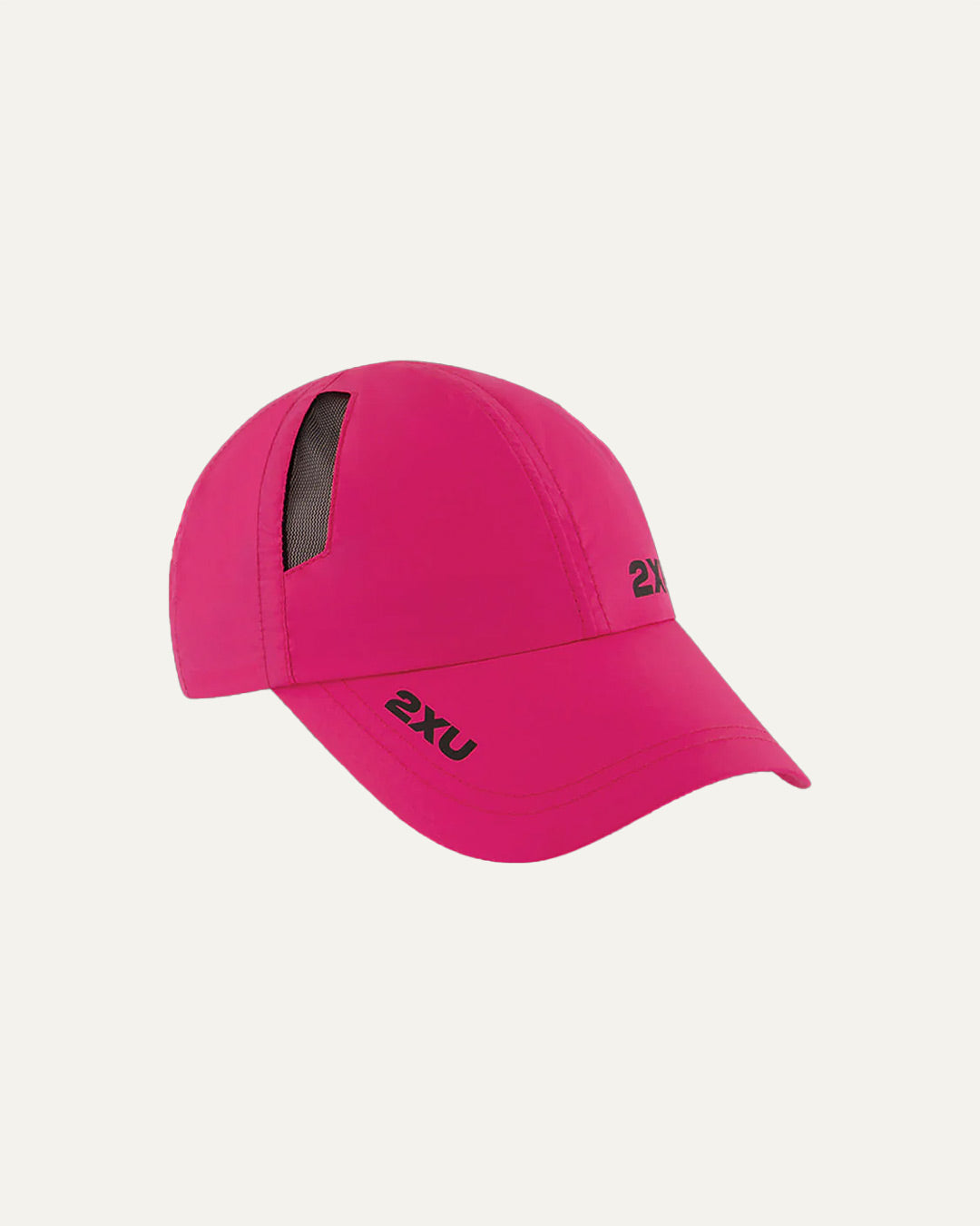 2XU Unisex's Run Cap - Fuchsia/Black