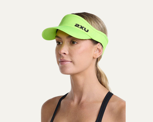 2XU Unisex's Run Visor - Volt/Black