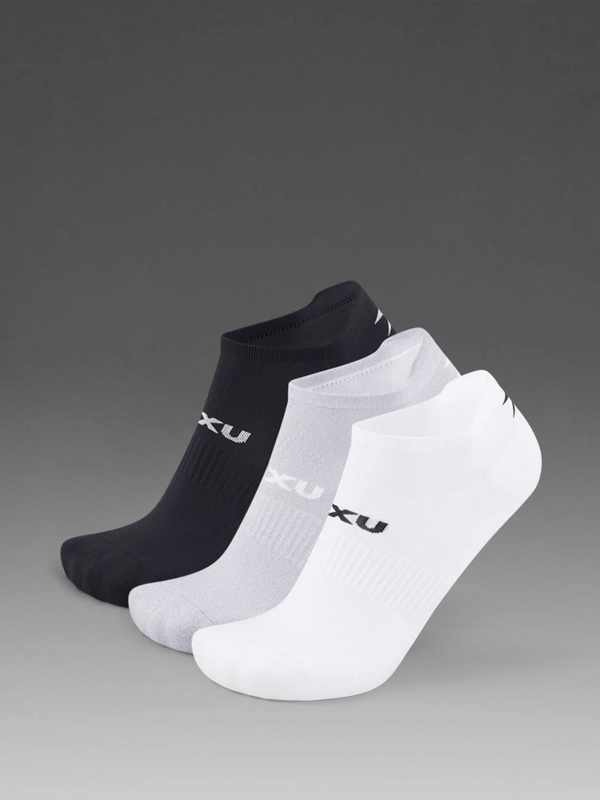 2XU Unisex's Ankle Sock 3 Pack - Three/Colour