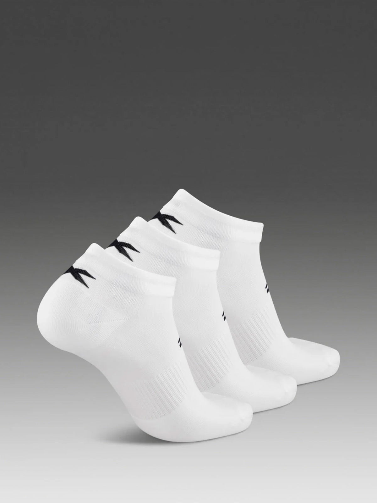 2XU Unisex's Ankle Sock 3 Pack - White/Black