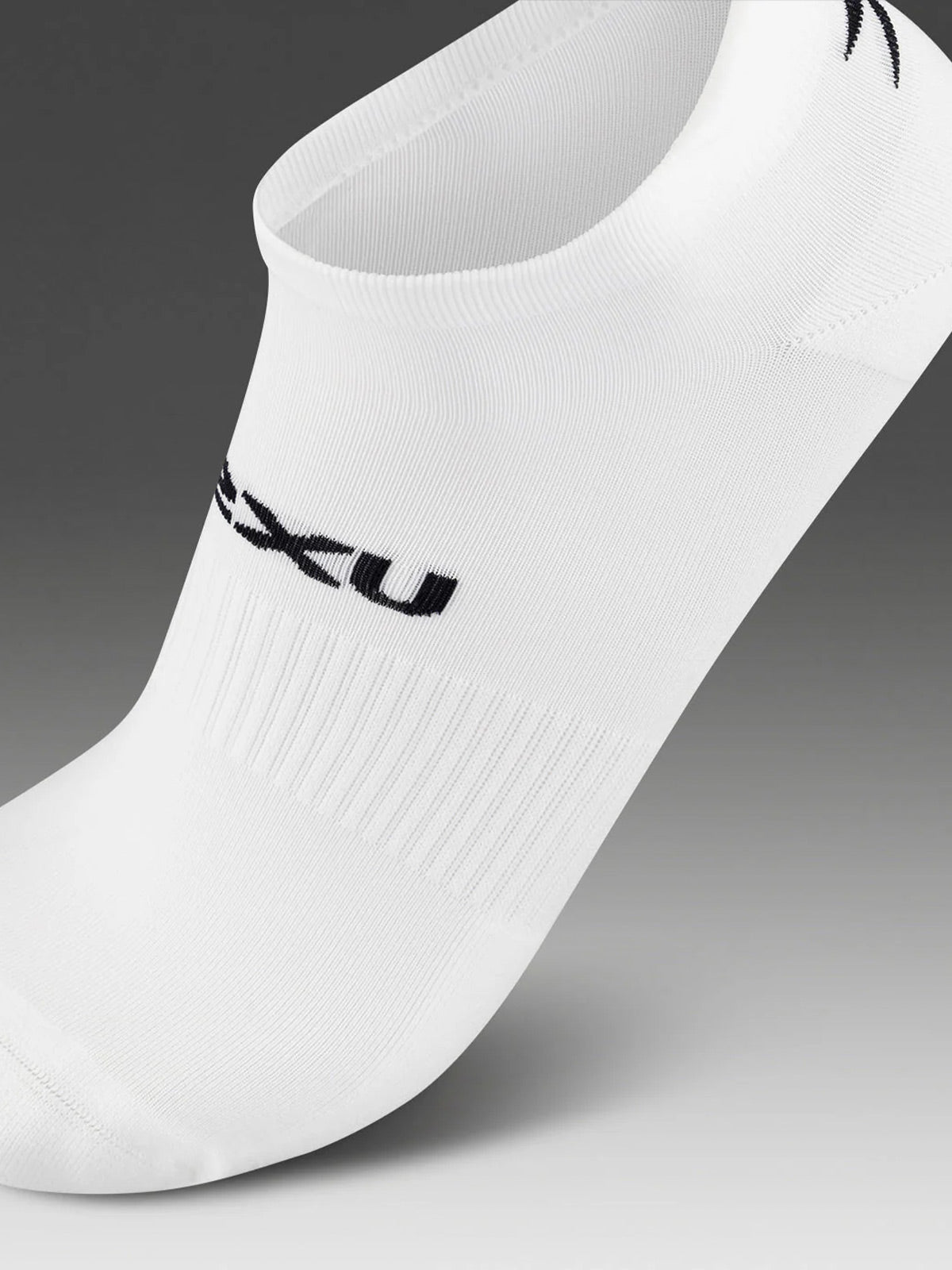 2XU Unisex's Ankle Sock 3 Pack - White/Black