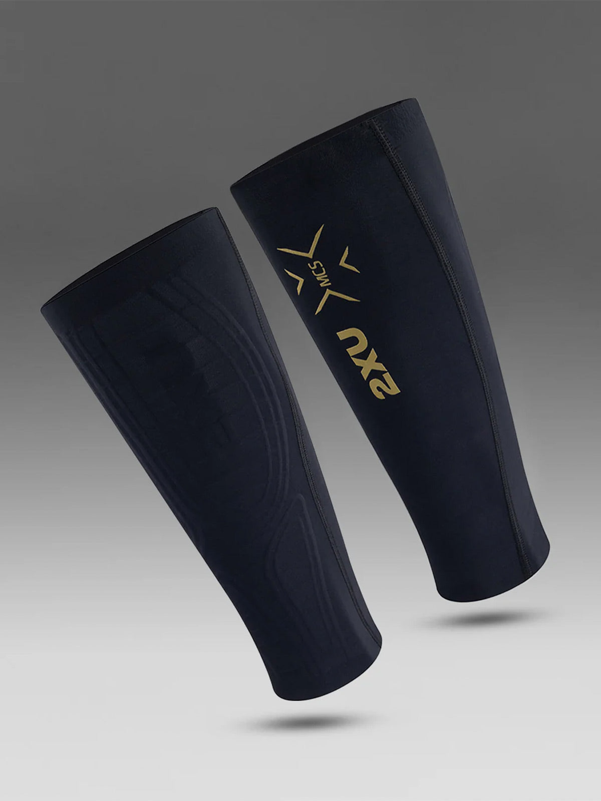 2XU Unisex's Light Speed Comp Calf Guards - Black/Gold