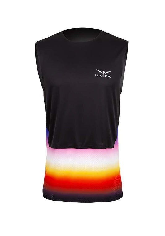 Uglow Men's Vapor Wide Top Tank - Black