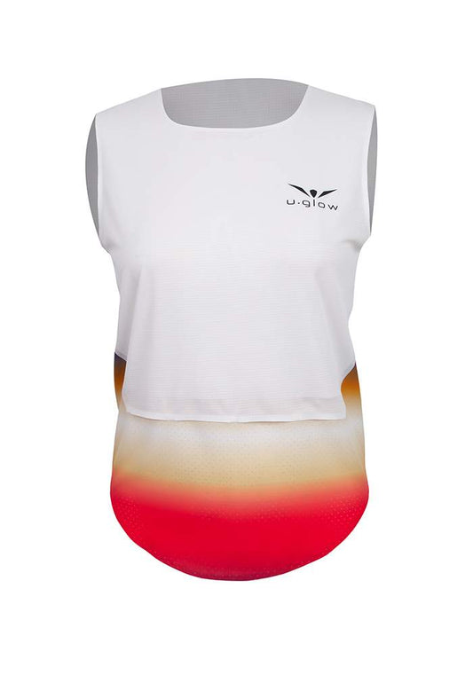 Uglow Women's Vapor Wide Top Tank - White