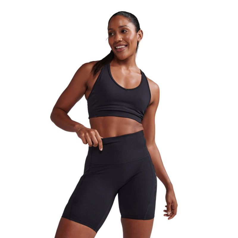 2XU Womens Form Stash High-Rise Compression Shorts