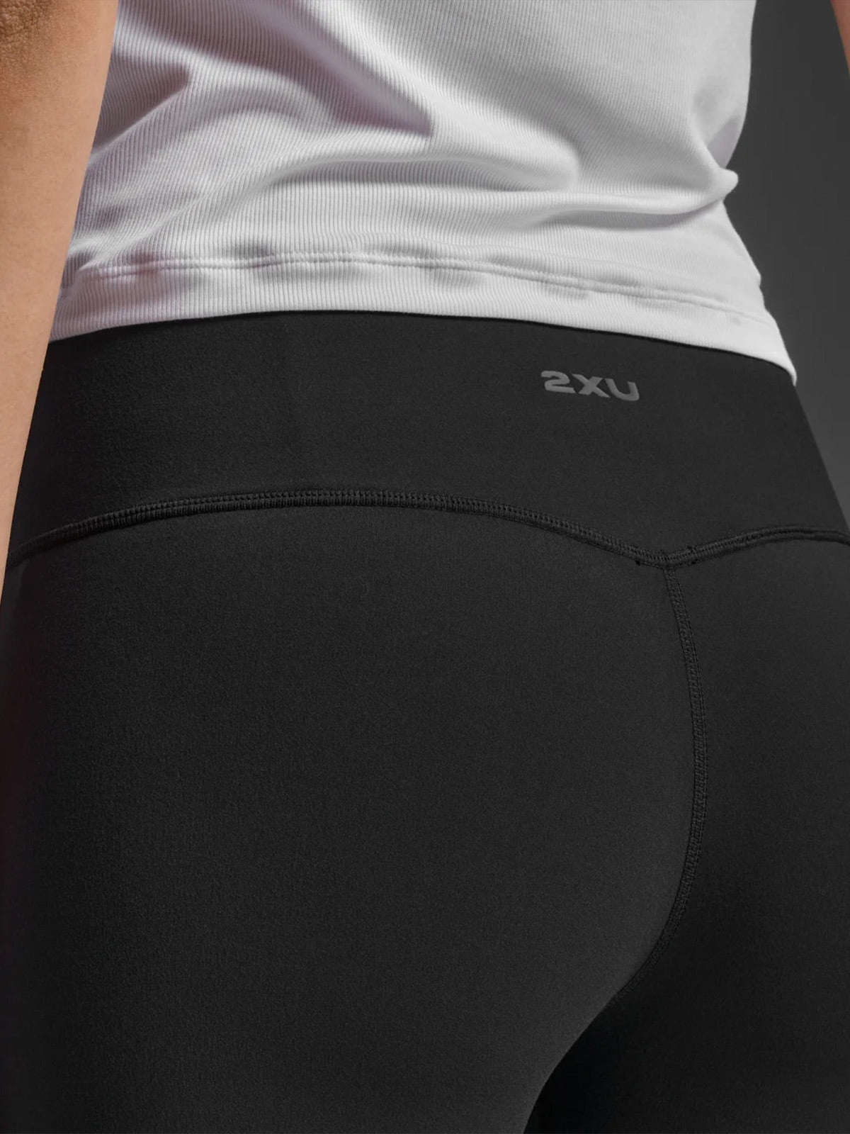 2XU Women's Fluid Hi-Rise 7/8 Tights - Black/Black