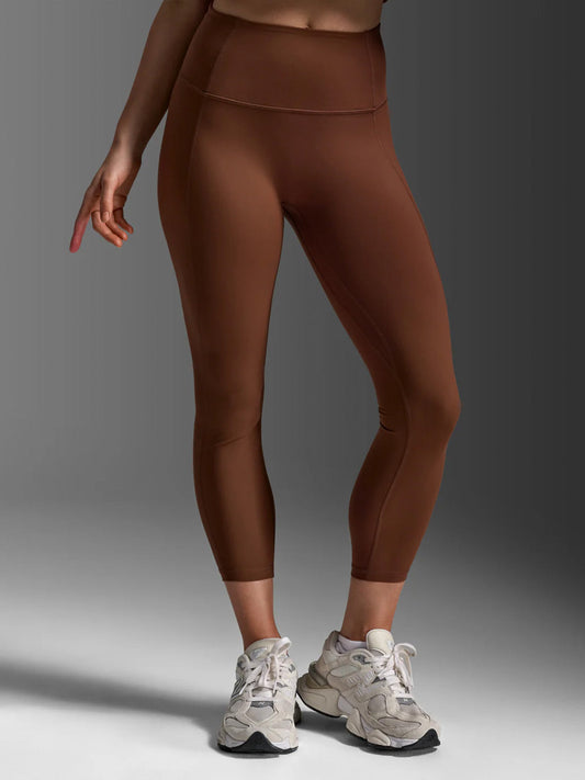 2XU Women's Fluid Hi-Rise 7/8 Tights - Sepia/Sepia