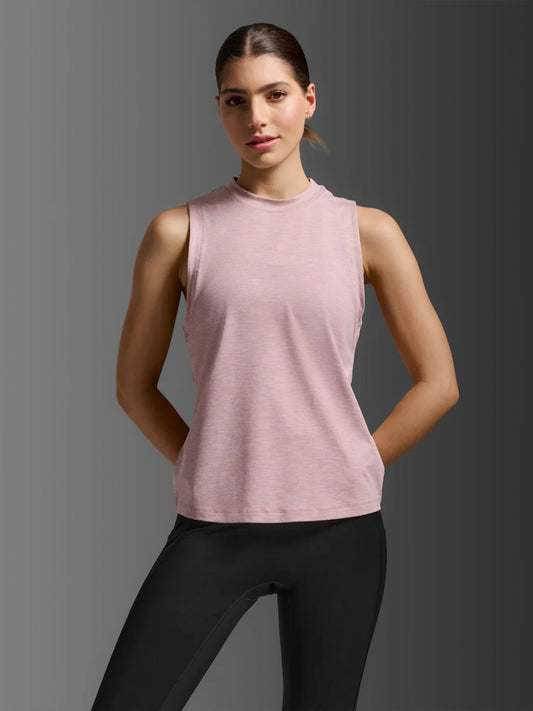 2XU Women's Form Soft Jersey Tank - Cosmetic Pink/Cosmetic Pink