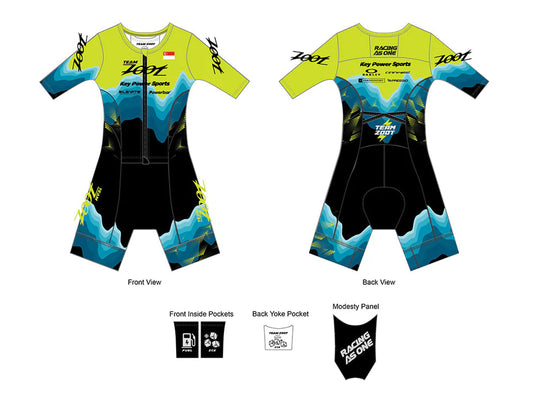 Zoot Women's Tri AERO FZ Racesuit - Team Zoot 2025