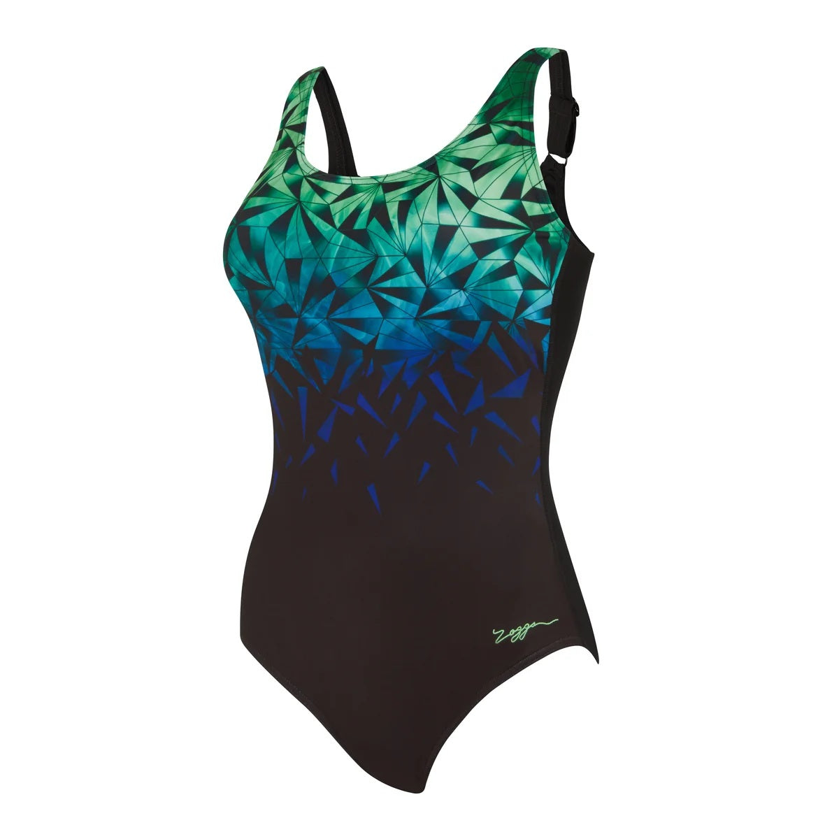 ZOGGS Women's Adjustable Scoopback E - CYBE (Cyber Print)