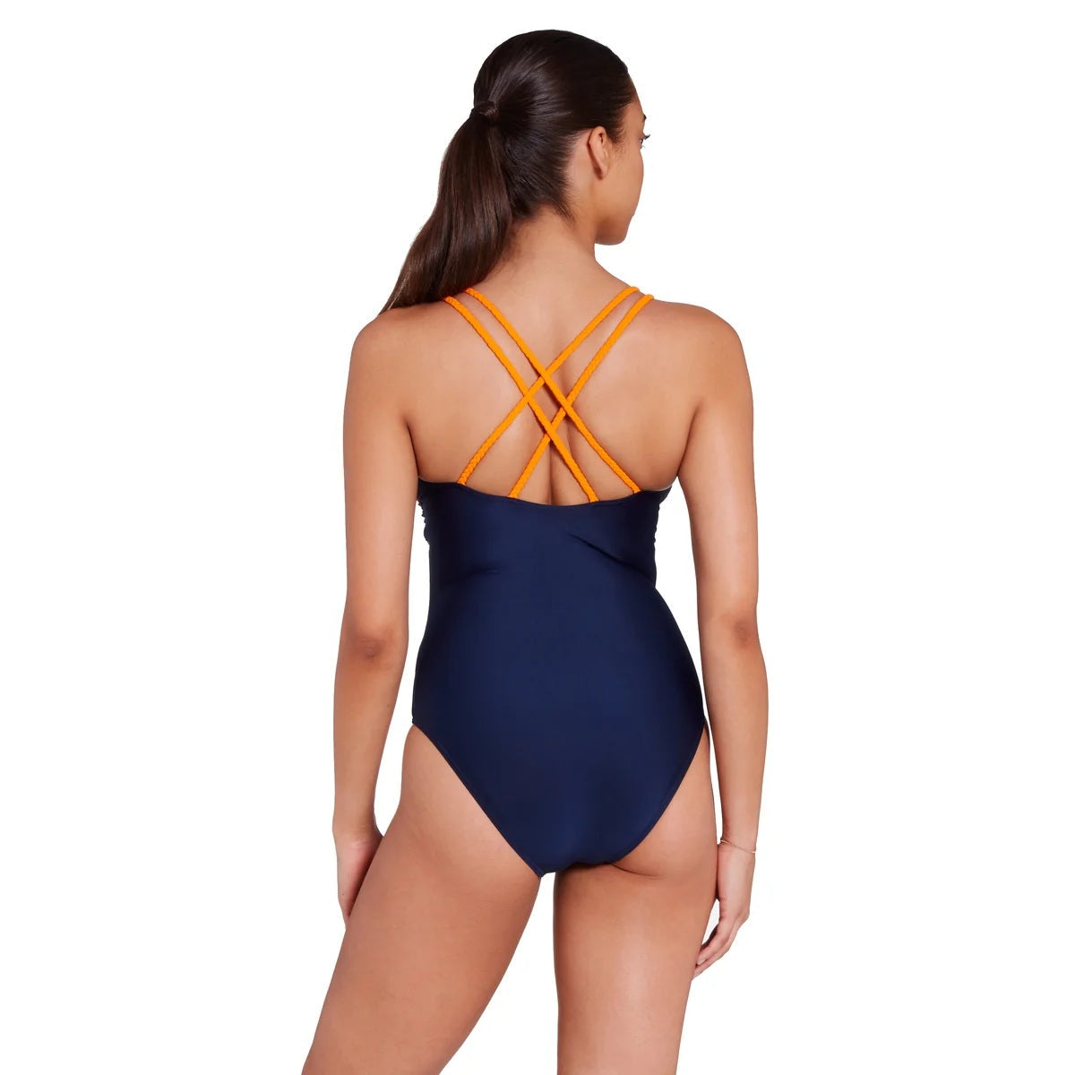 ZOGGS Women's Braid Crossback E - ELEG (Elegance Print)