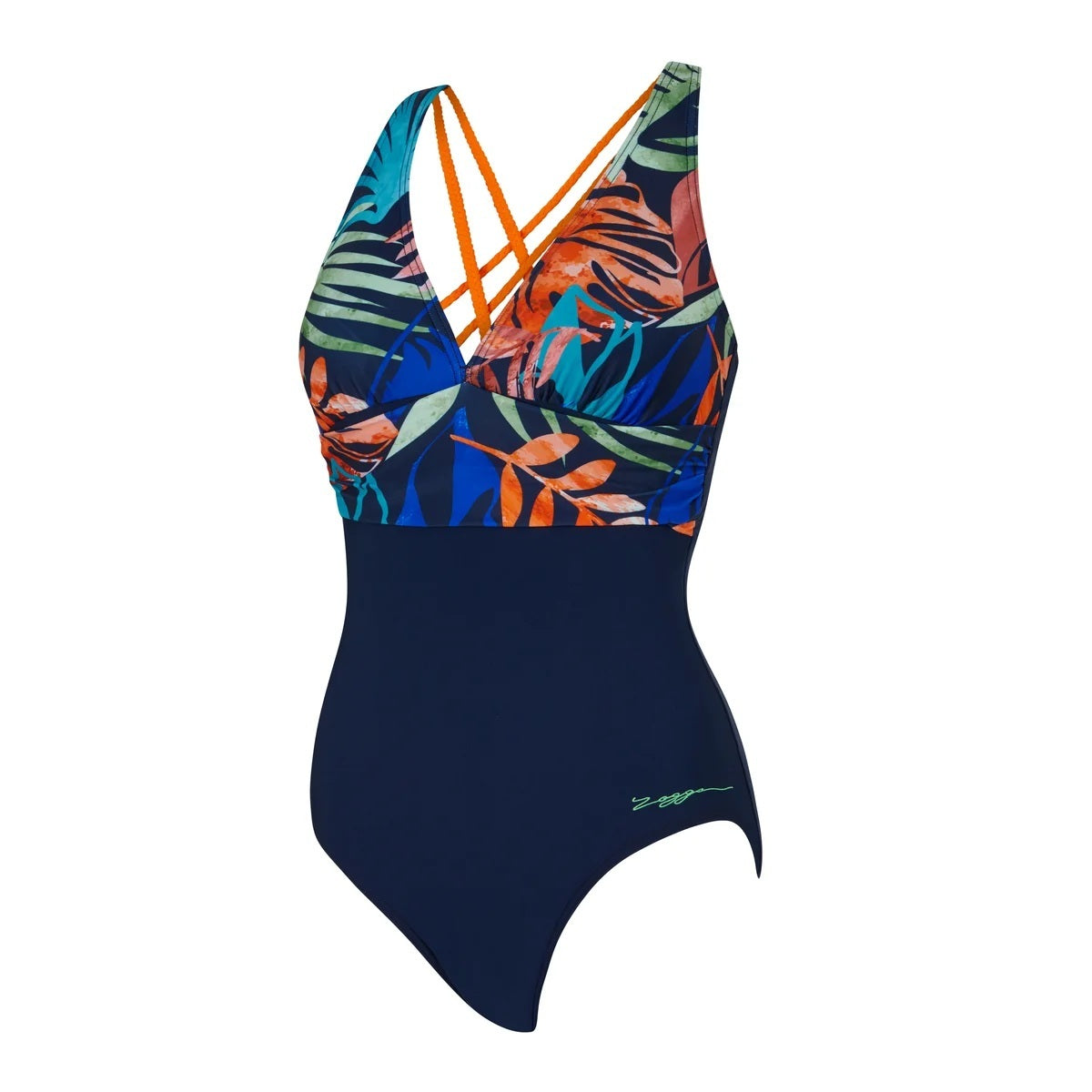 ZOGGS Women's Braid Crossback E - ELEG (Elegance Print)