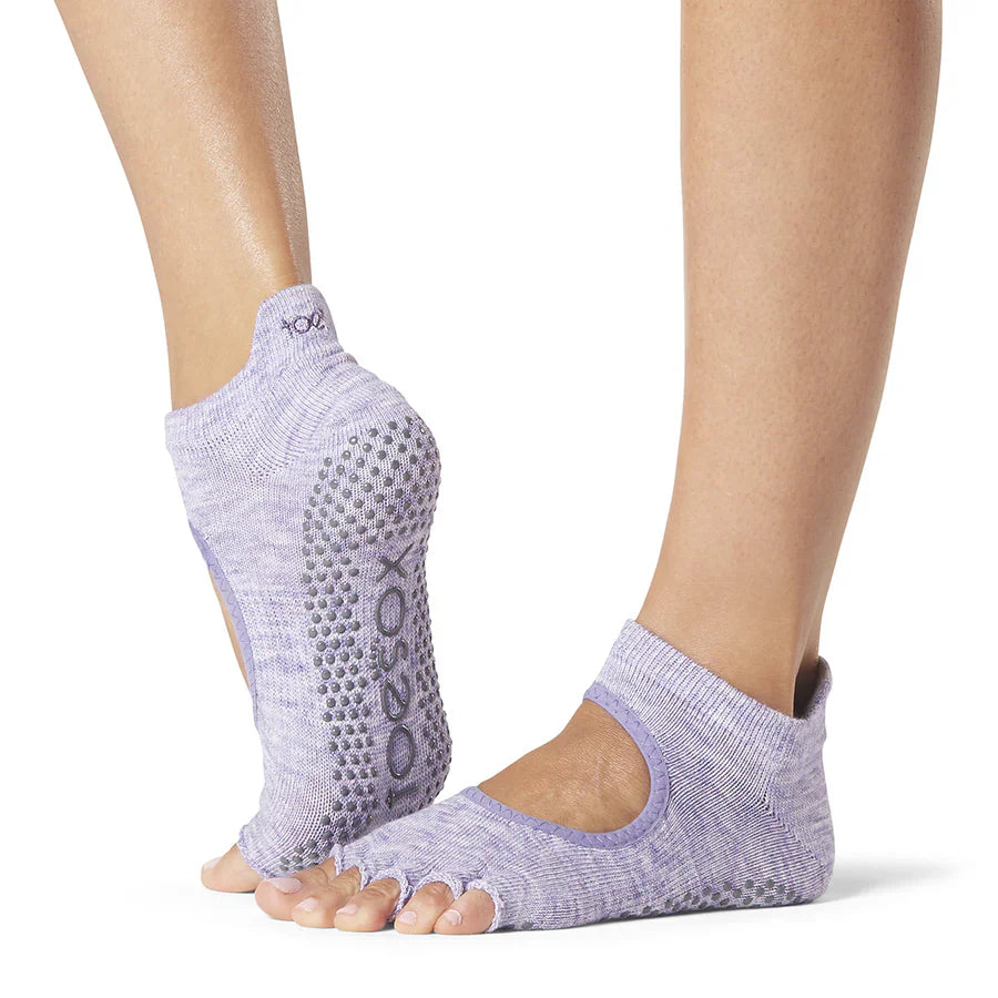 TOESOX Grip Half Toe Bellarina - Heather Purple