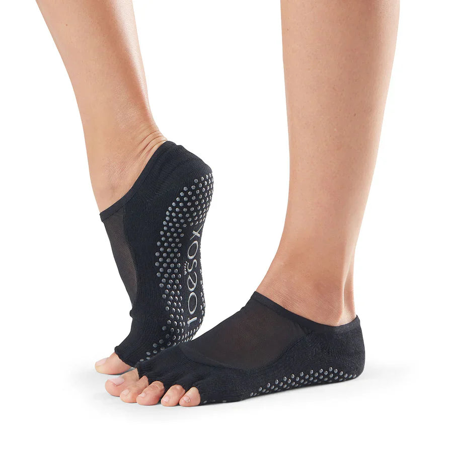 TOESOX Grip Half Toe Luna - Black