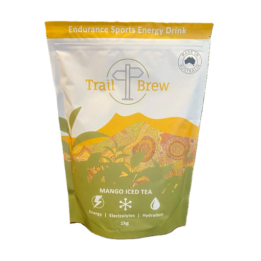 Trail Brew Energy + Electrolyte Drink | 1kg Bag | Mango Iced Tea