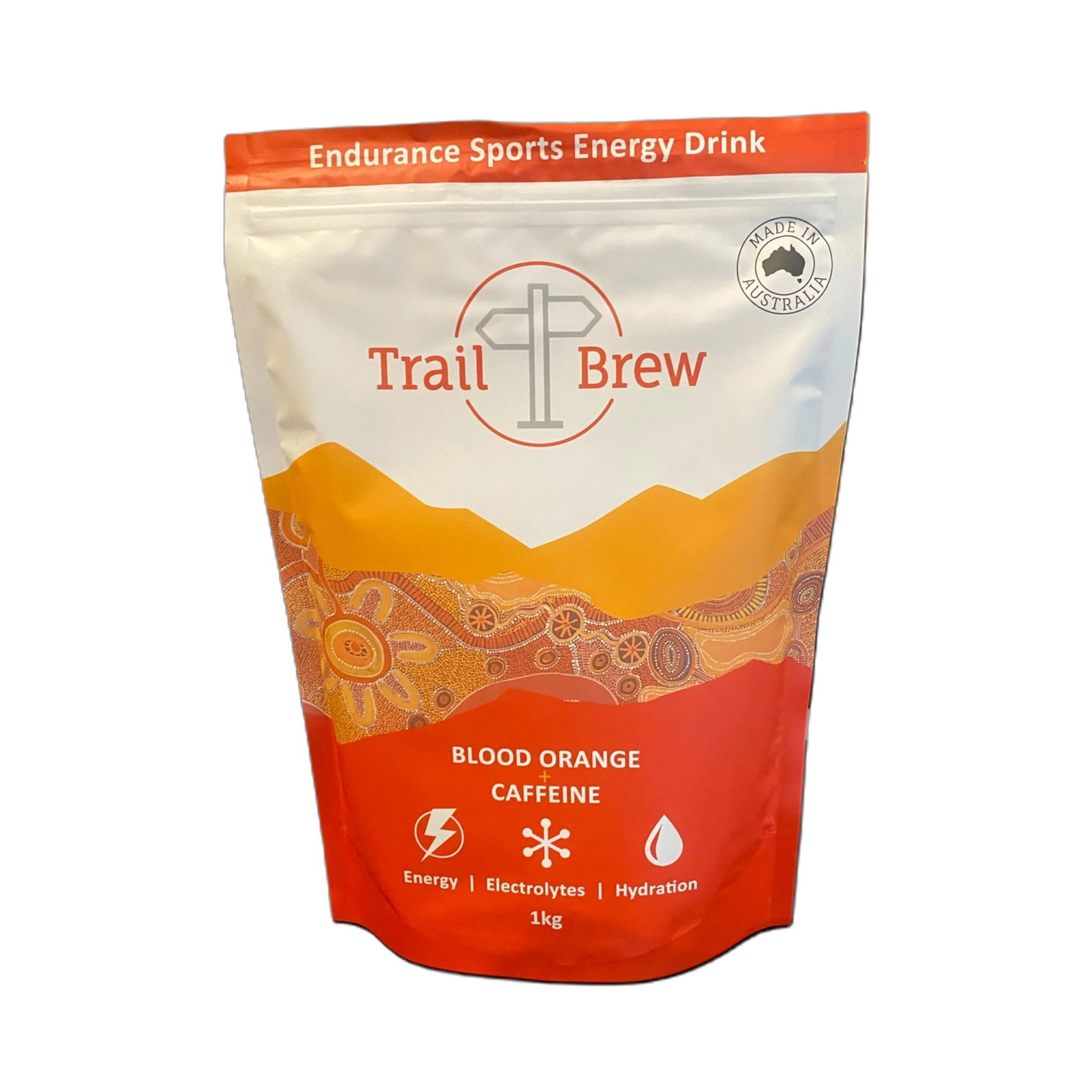 Trail Brew Energy + Electrolyte Drink | 1kg Bag | Orange + Caffeine