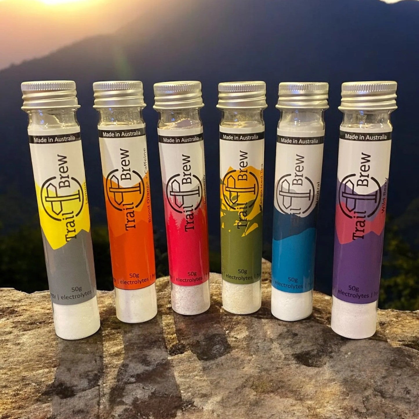 Trail Brew Energy + Electrolyte Drink | Test Tube Singles | Raspberry