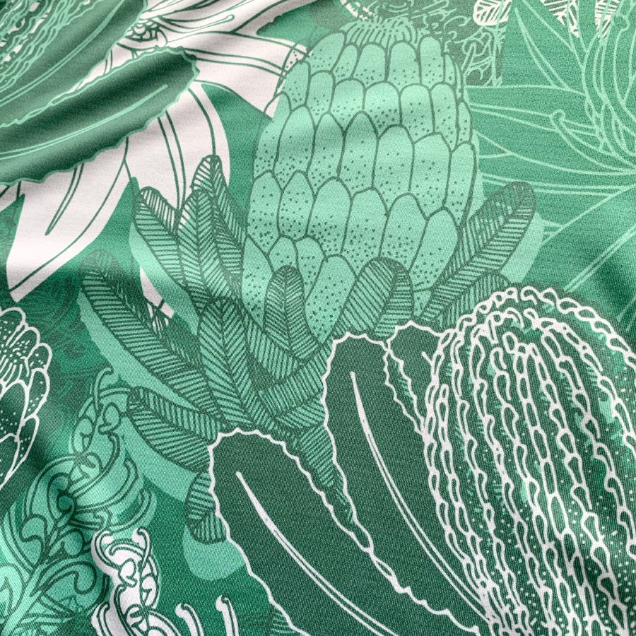 The Trail Co. Run Singlet | Green Bloom | Womens