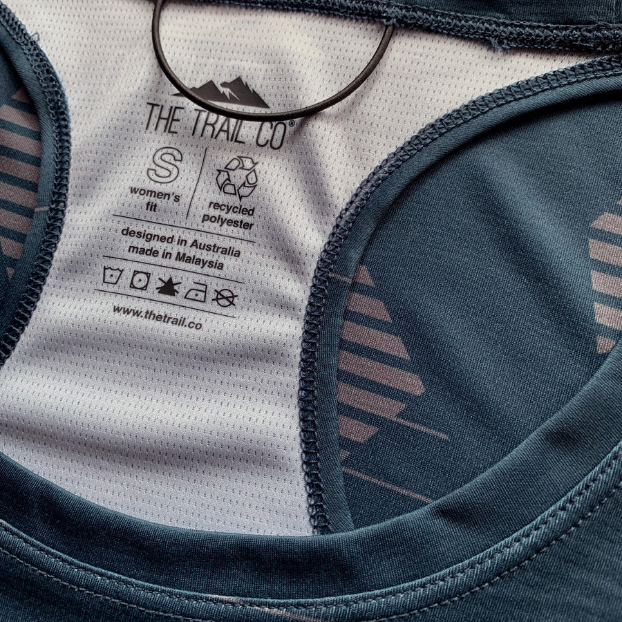 The Trail Co. Run Singlet | Mountain Shadow | Womens