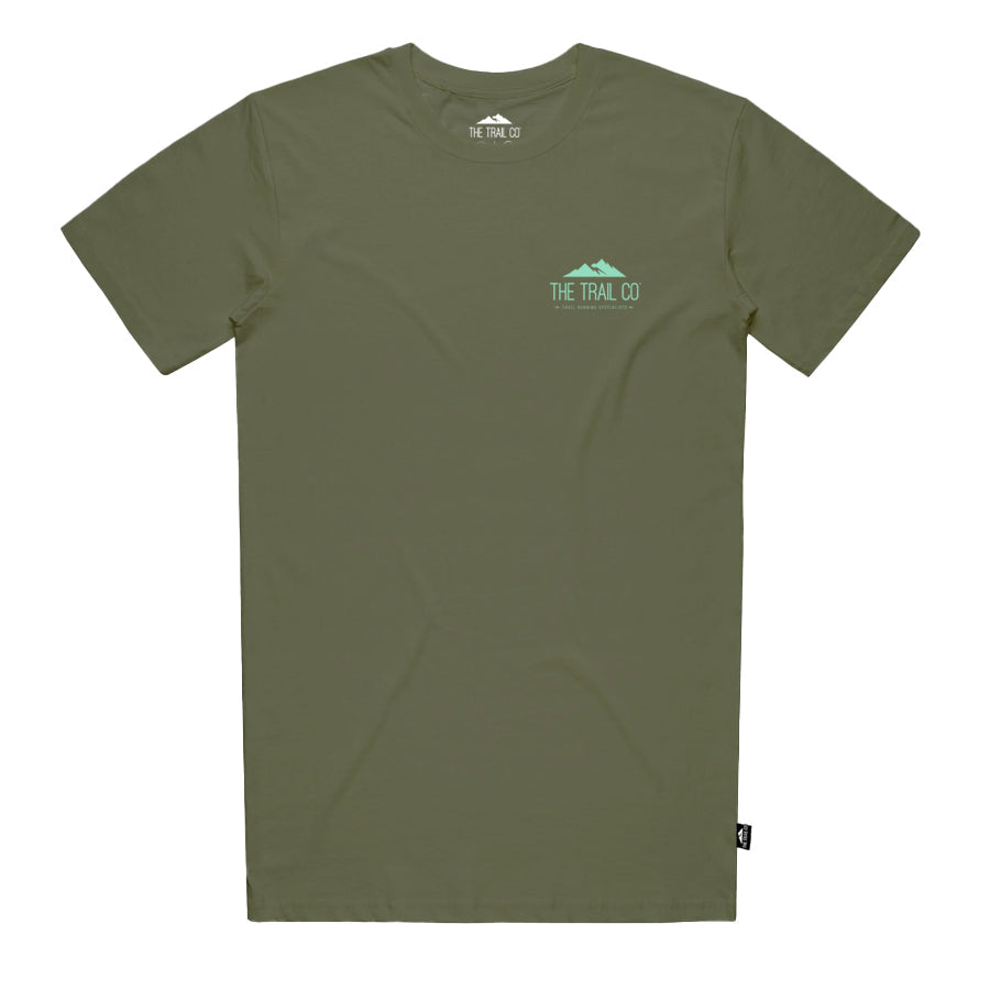 The Trail Co. Casual Tee | Green Path | Unisex