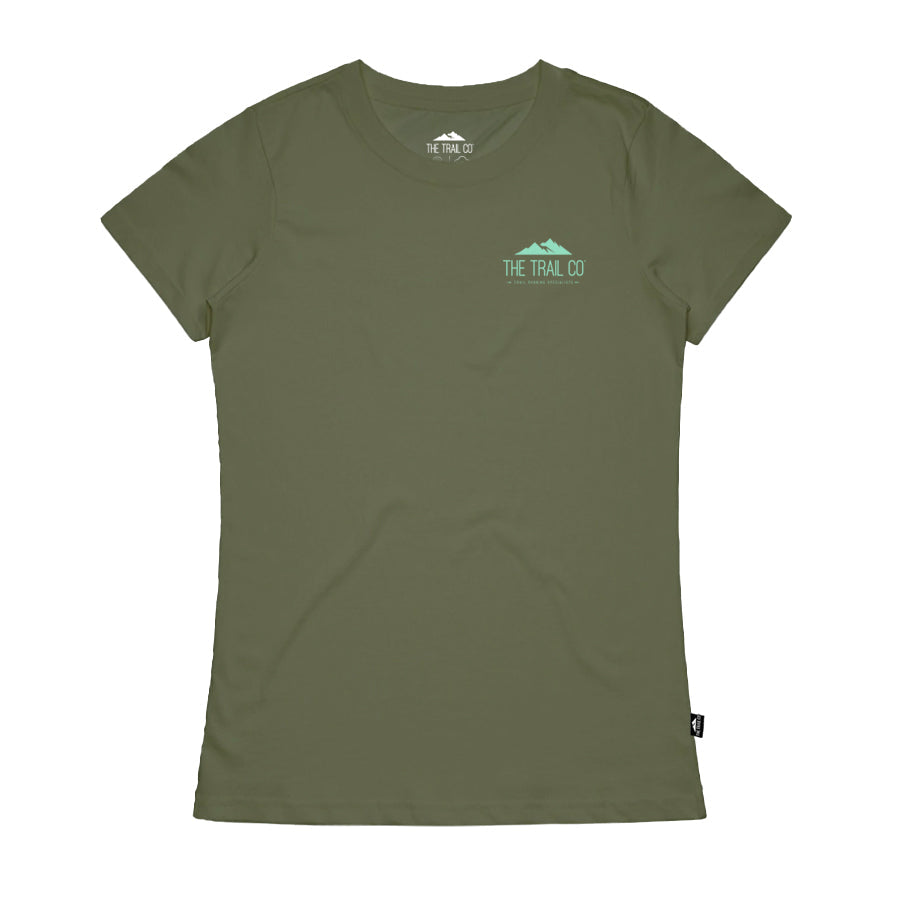 The Trail Co. Casual Tee | Green Path | Womens