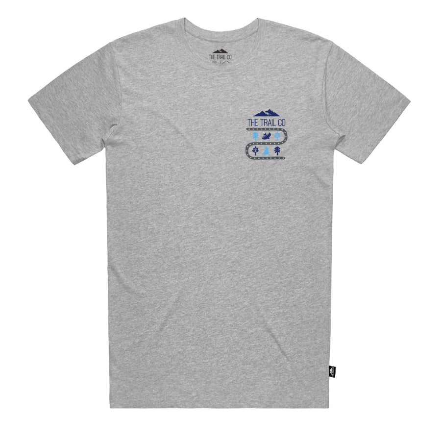 The Trail Co. Casual Tee | Grey Running Free | Unisex