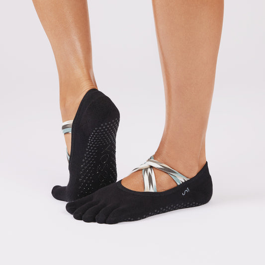 TOESOX Full Toe Ultra Fine Knit Ivy - Mirage Stripe