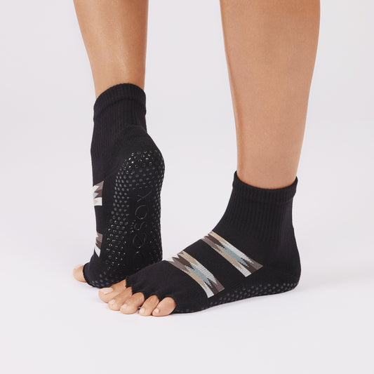 TOESOX Half Toe Ultra Fine Knit Melody - Mirage Stripe