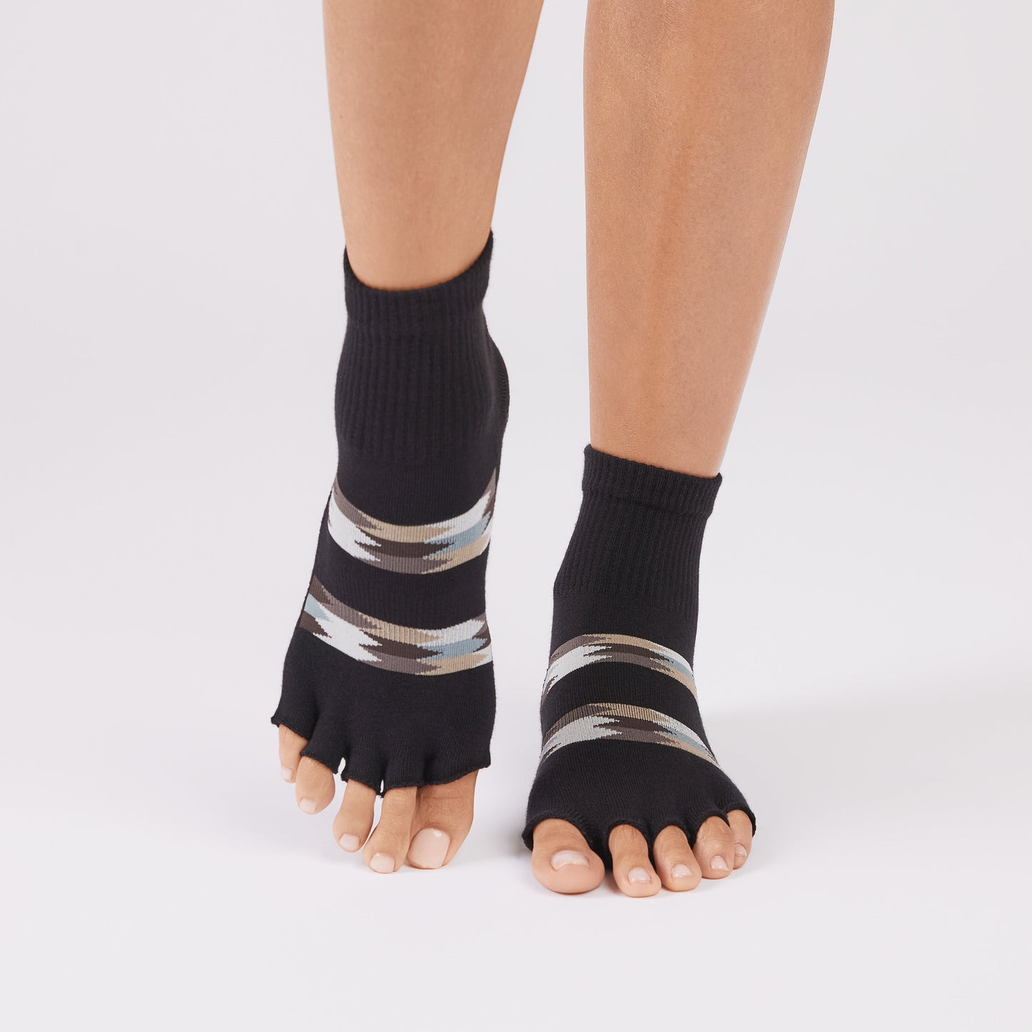 TOESOX Half Toe Ultra Fine Knit Melody - Mirage Stripe