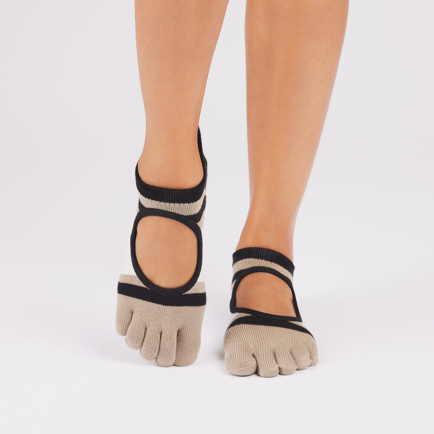 TOESOX Full Toe Bellarina - Shitake Stripe