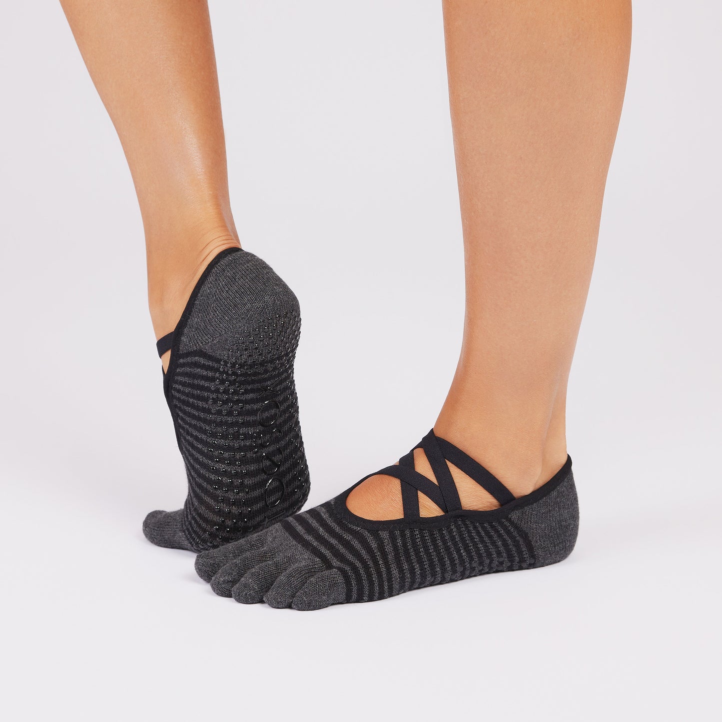 TOESOX Full Toe Elle - Midnight Stripe