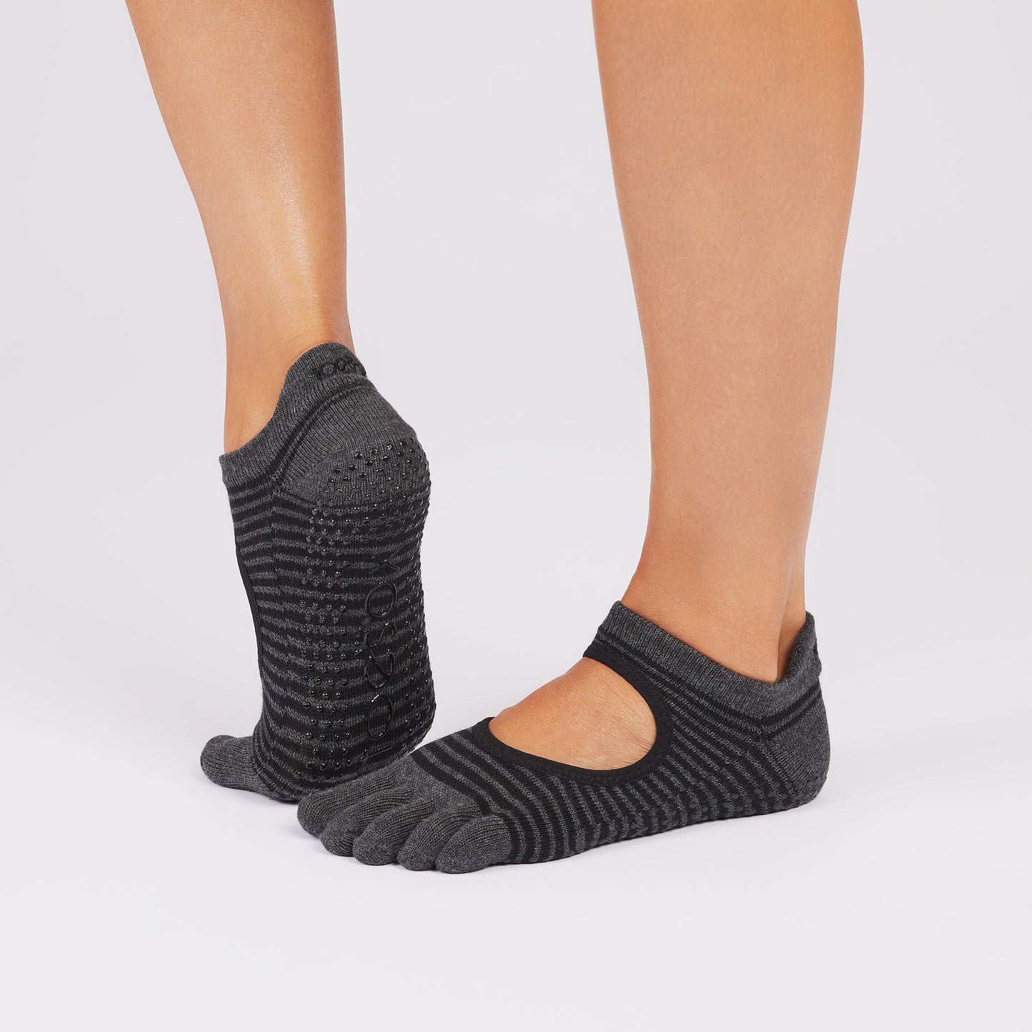 TOESOX Full Toe Bellarina - Midnight Stripe