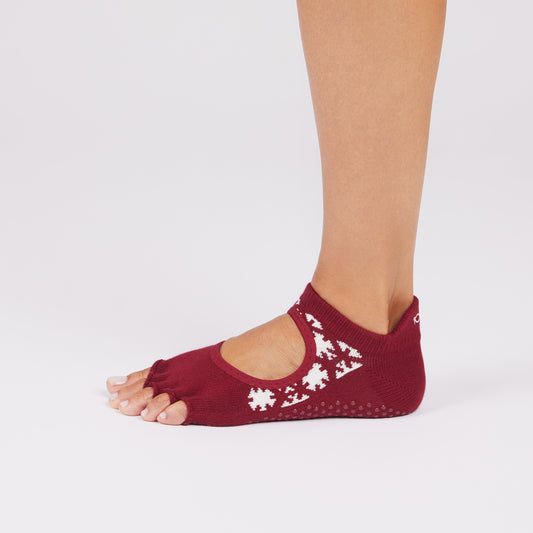 TOESOX Half Toe Bellarina - Ruby