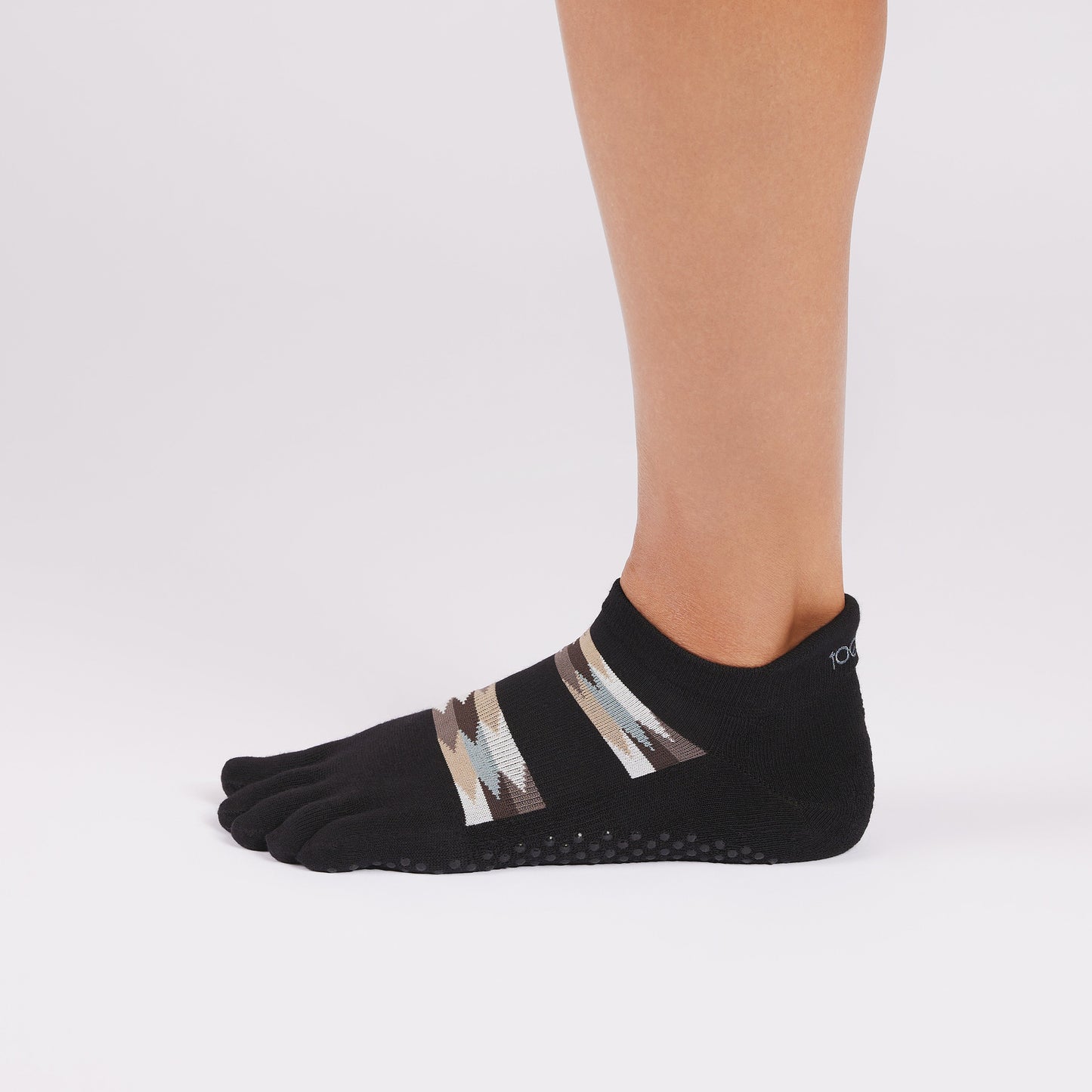 TOESOX Full Toe Ultra Fine Knit Low Rise - Mirage Stripe