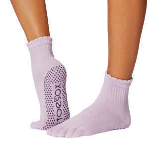 TOESOX Grip Full Toe Melody Scallop - Soft Lavender