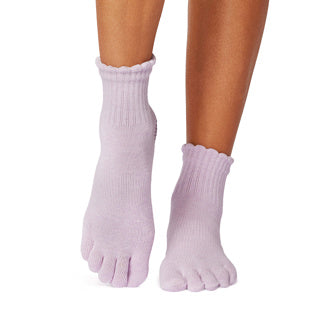 TOESOX Grip Full Toe Melody Scallop - Soft Lavender