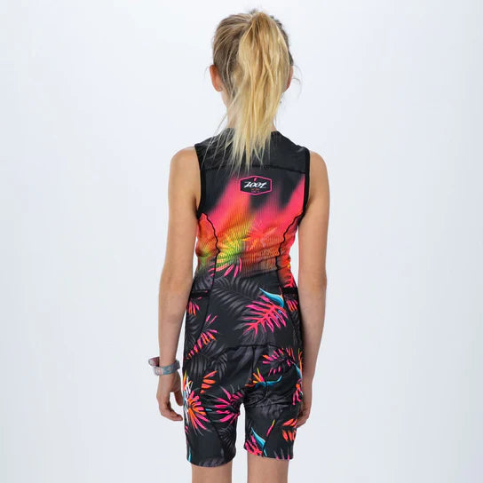 ZOOT Youth's Tri Racesuit - Tropical Magic Pink
