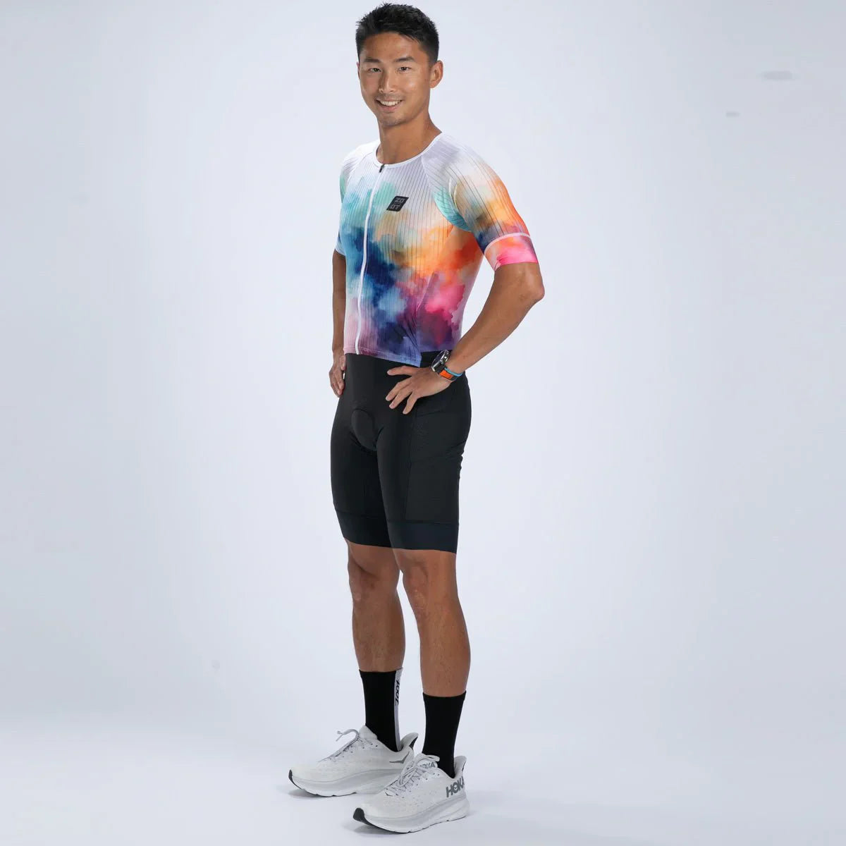 ZOOT Men's Elite 2.0 Tri AERO FZ Racesuit Sublimated - Chromoflow