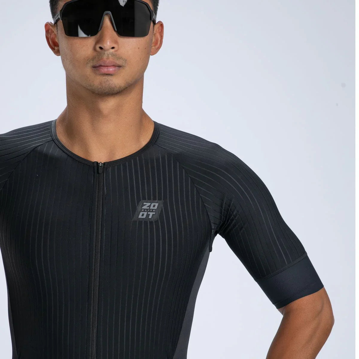 ZOOT Men's Elite 2.0 Tri AERO FZ Racesuit - Jet Black