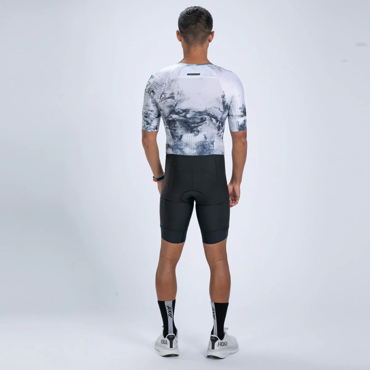 ZOOT Men's Elite 2.0 Tri AERO FZ Racesuit Sublimated - Vapor White