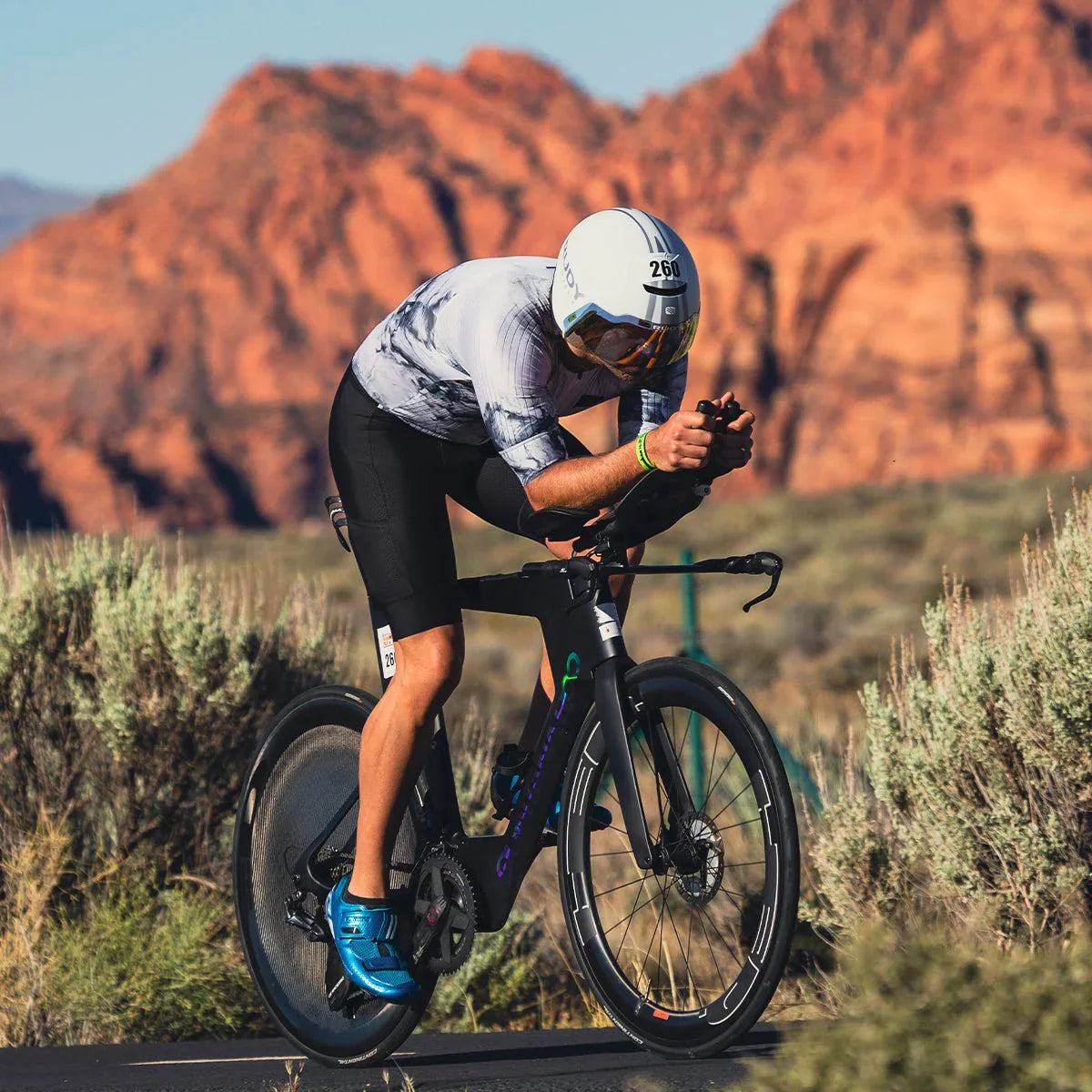 ZOOT Men's Elite 2.0 Tri AERO FZ Racesuit Sublimated - Vapor White