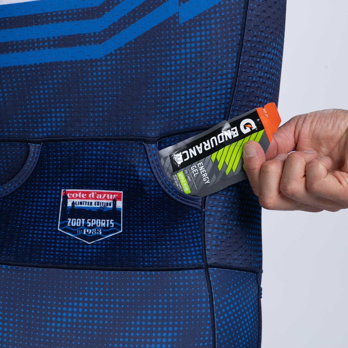 ZOOT Men's Ltd Tri Aero Full Zip Racesuit - COTE D'AZUR