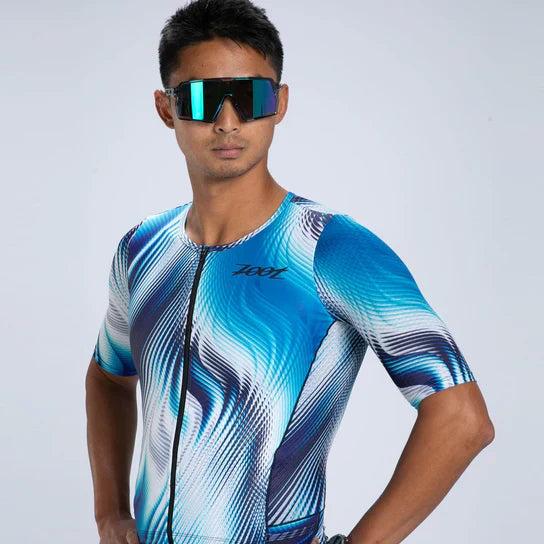 ZOOT Men's Tri AERO FZ Racesuit - Surge