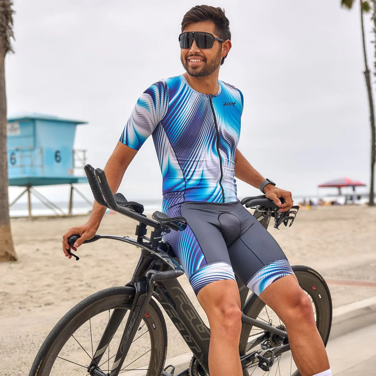 ZOOT Men's Tri AERO FZ Racesuit - Surge