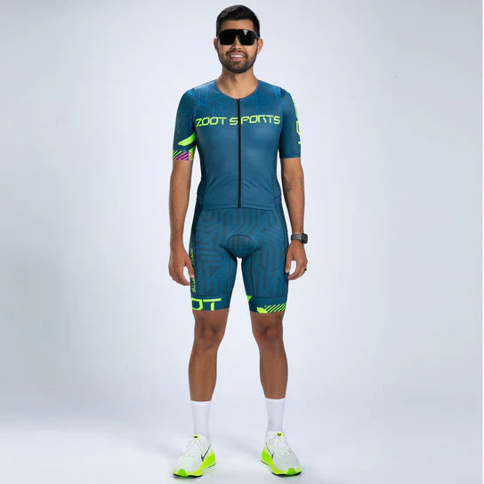 ZOOT Men's Tri AERO FZ Racesuit - Techno