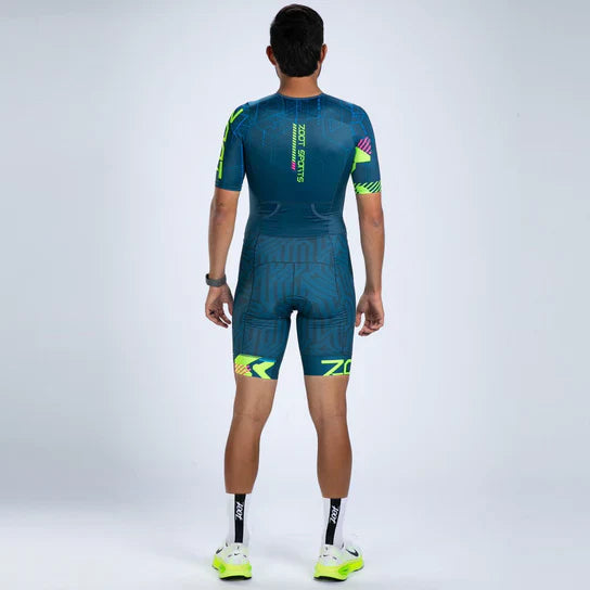 ZOOT Men's Tri AERO FZ Racesuit - Techno