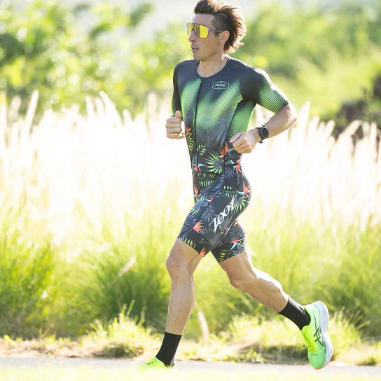 ZOOT Men's Tri AERO FZ Racesuit - Tropical Magic