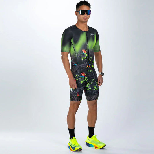 ZOOT Men's Tri AERO FZ Racesuit - Tropical Magic
