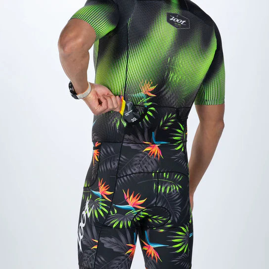 ZOOT Men's Tri AERO FZ Racesuit - Tropical Magic